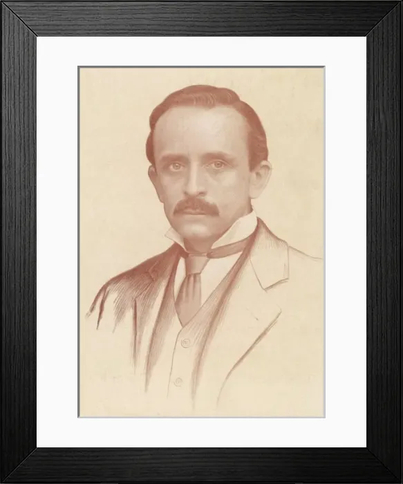 Framed Print : Sir James Barrie / Sepia Framed Print : Sir James Barrie / Sepia