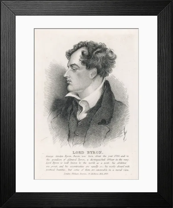 Framed Print : Byron (Harlow) Framed Print : Byron (Harlow)