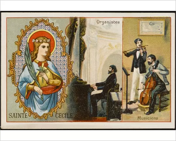St Cecilia  /  Liebig Card
