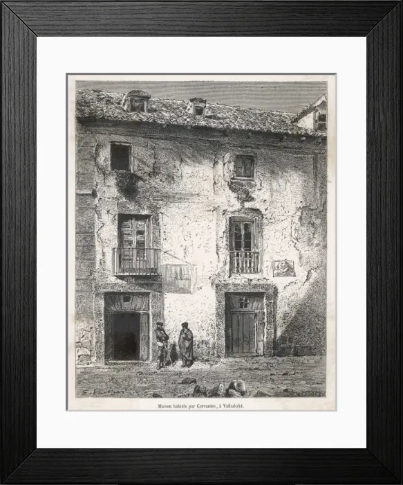 Framed Print : Cervantes  /  Valladolid
