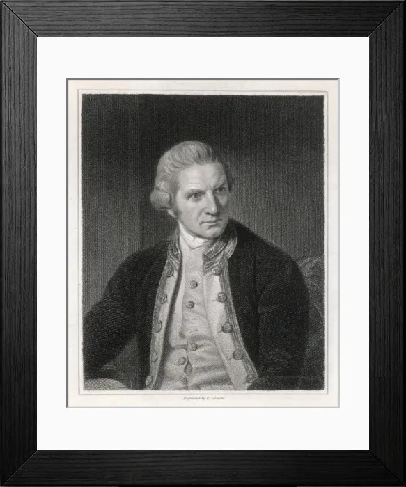 Framed Print : Captain Cook / Scriven Framed Print : Captain Cook / Scriven