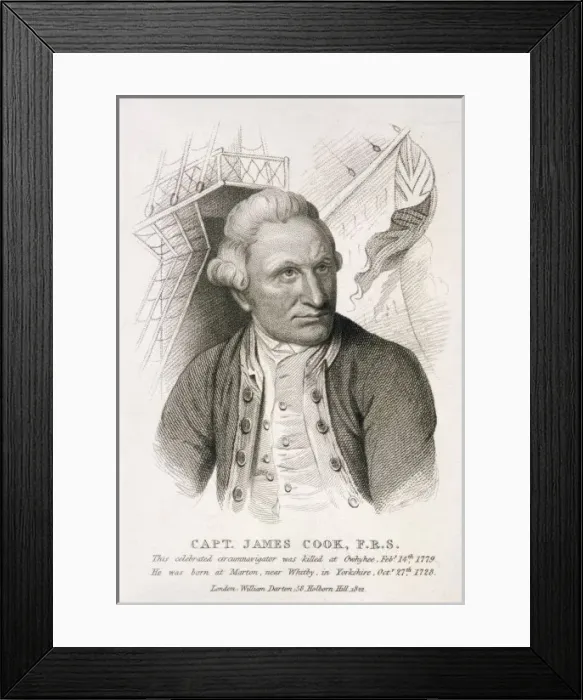 Framed Print : Captain Cook / Darton Framed Print : Captain Cook / Darton