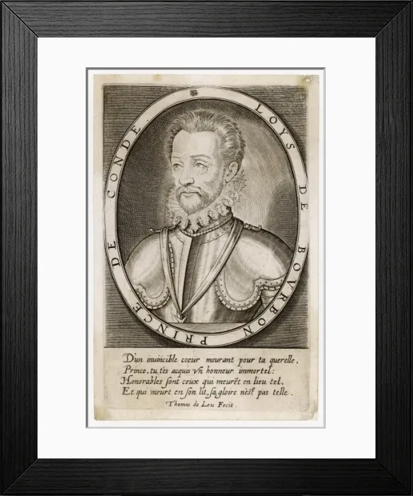 Framed Print : Louis Bourbon / Conde Framed Print : Louis Bourbon / Conde