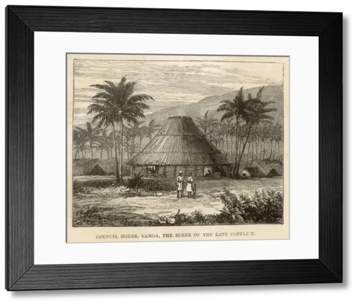 Framed Print : Samoa / Council House Framed Print : Samoa / Council House