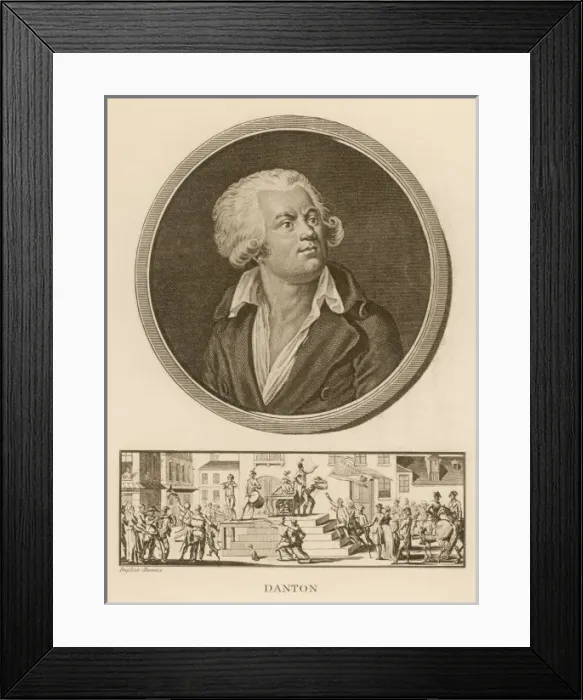 Framed Print : Danton / Duplessi-Bertaux Framed Print : Danton / Duplessi-Bertaux