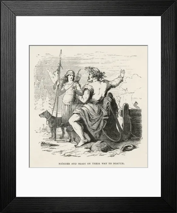 Framed Print : Niorder & Skadi Framed Print : Niorder & Skadi