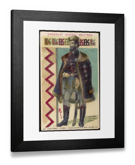 Framed Print : Costume / Men / Austr Baron Framed Print : Costume / Men / Austr Baron