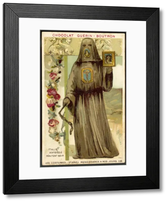 Framed Print : Italian Penitent 19C Framed Print : Italian Penitent 19C