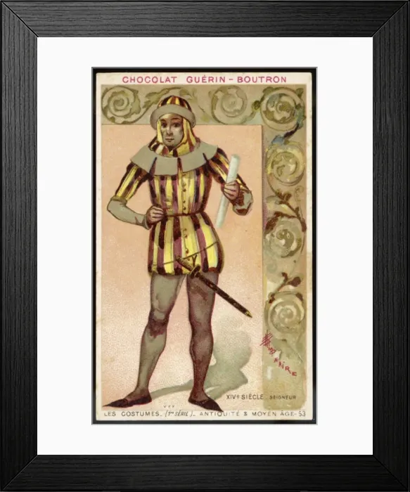 Framed Print : Costume / Men / Lord / 14C Framed Print : Costume / Men / Lord / 14C