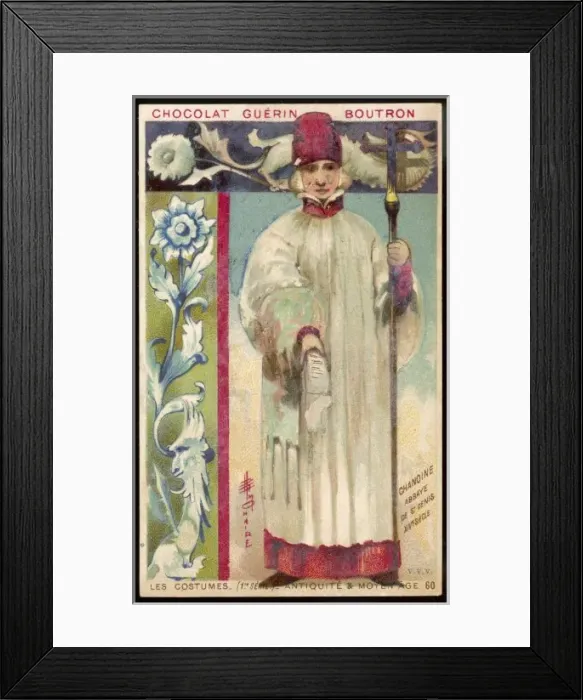 Framed Print : Canon / St Denis / 14th C Framed Print : Canon / St Denis / 14th C