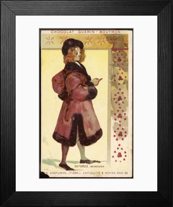 Framed Print : Costume / Men / Bourg 14C Framed Print : Costume / Men / Bourg 14C