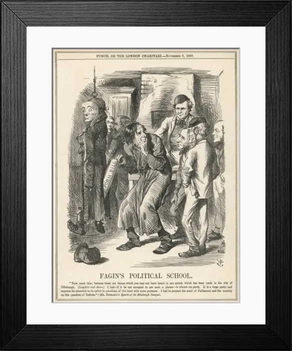Framed Print : Disraeli / Fagin / Reform Framed Print : Disraeli / Fagin / Reform