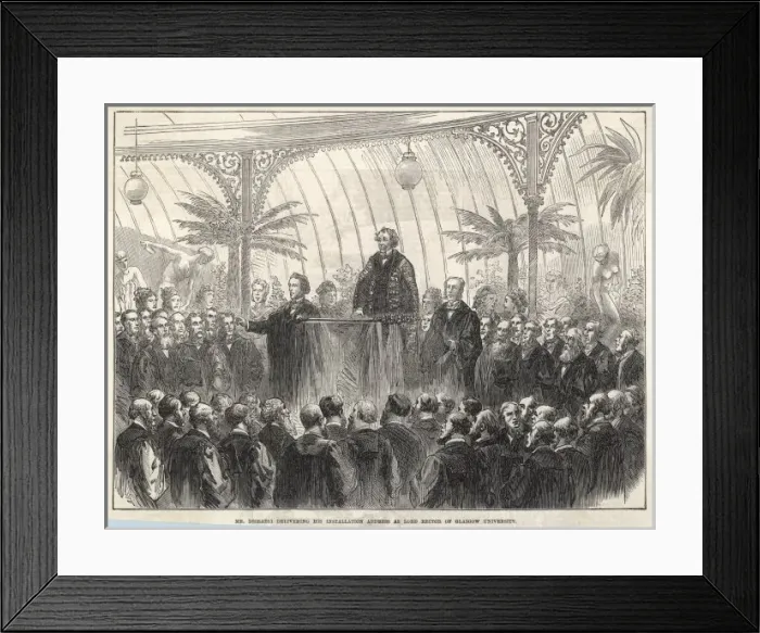 Framed Print : Disraeli / Glasgow Speech Framed Print : Disraeli / Glasgow Speech