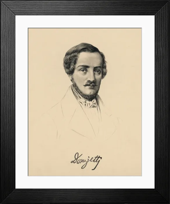 Framed Print : Donizetti / Anon Framed Print : Donizetti / Anon