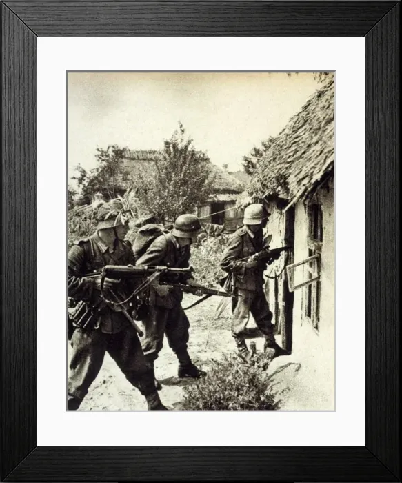Framed Print : Germans Search House Framed Print : Germans Search House