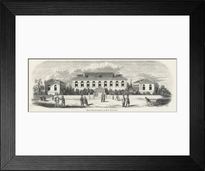 Framed Print : New Orleans / Statehouse Framed Print : New Orleans / Statehouse