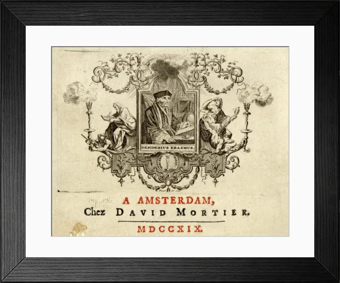 Framed Print : Erasmus / David Mortier Framed Print : Erasmus / David Mortier