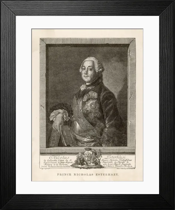 Framed Print : Nikolaus Josef Esterhazy Framed Print : Nikolaus Josef Esterhazy