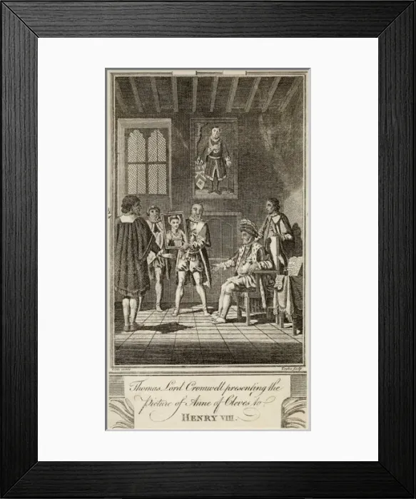 Framed Print : Henry VIII Sees Portrait