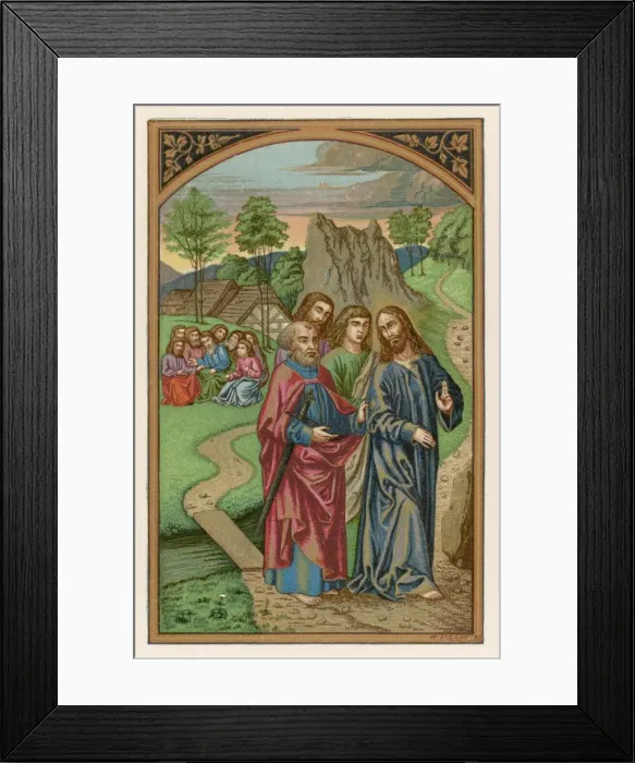 Framed Print : Jesus on Mt Olives Framed Print : Jesus on Mt Olives