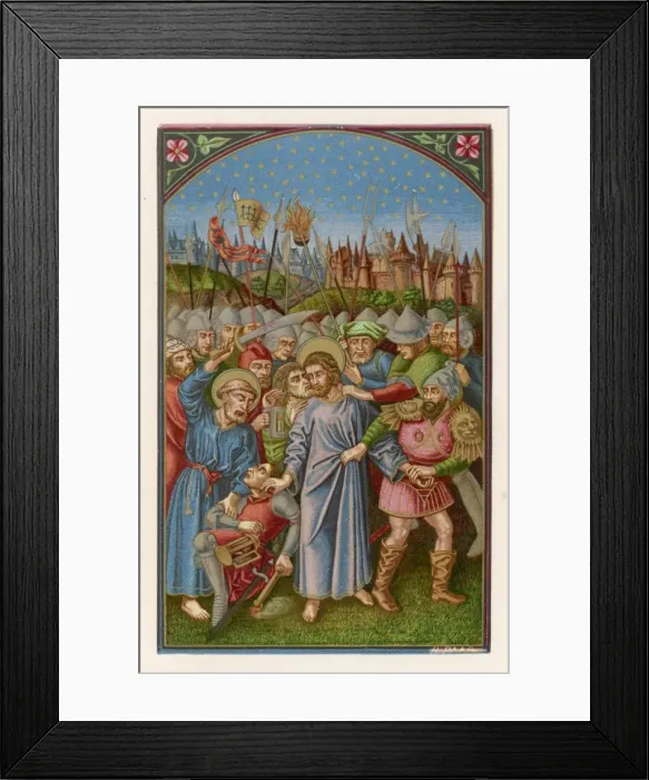 Framed Print : Jesus and Judas Framed Print : Jesus and Judas