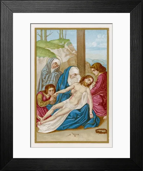 Framed Print : Jesus Taken down from X Framed Print : Jesus Taken down from X