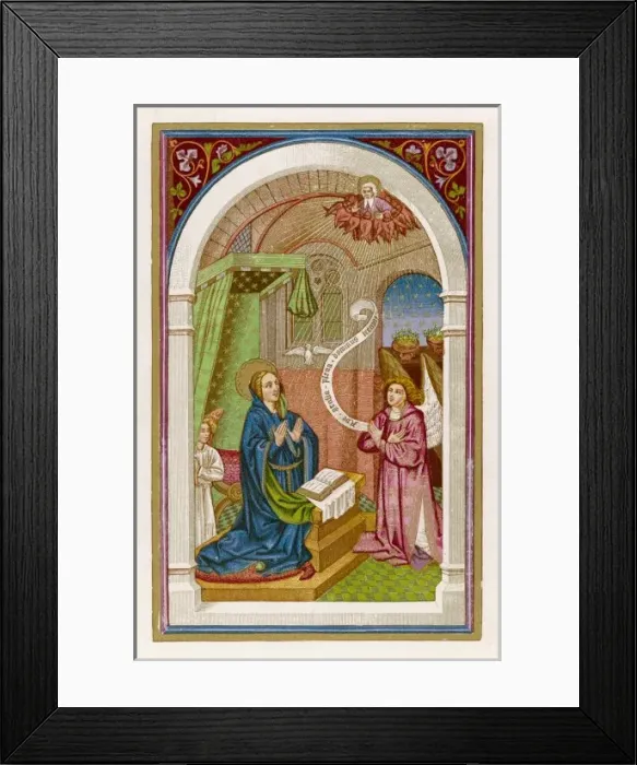 Framed Print : Annunciation to Mary Framed Print : Annunciation to Mary