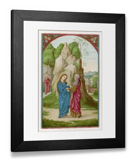 Framed Print : Mary Visits Elizabeth Framed Print : Mary Visits Elizabeth