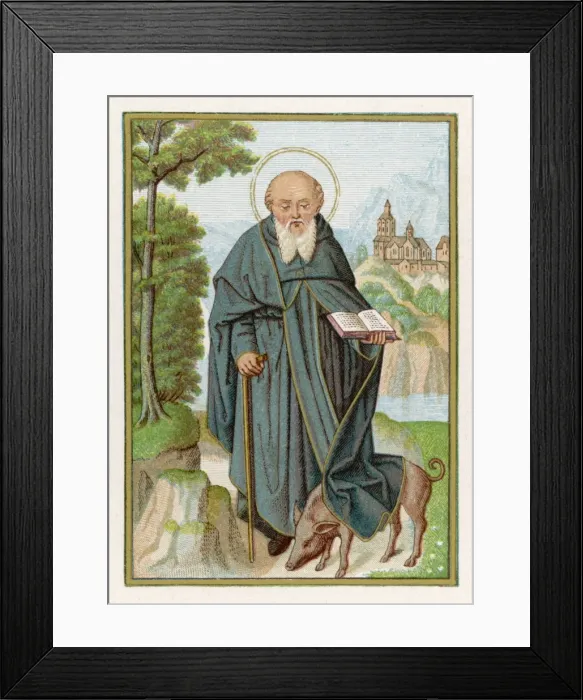 Framed Print : St Antony / Egypt / Miniatur Framed Print : St Antony / Egypt / Miniatur