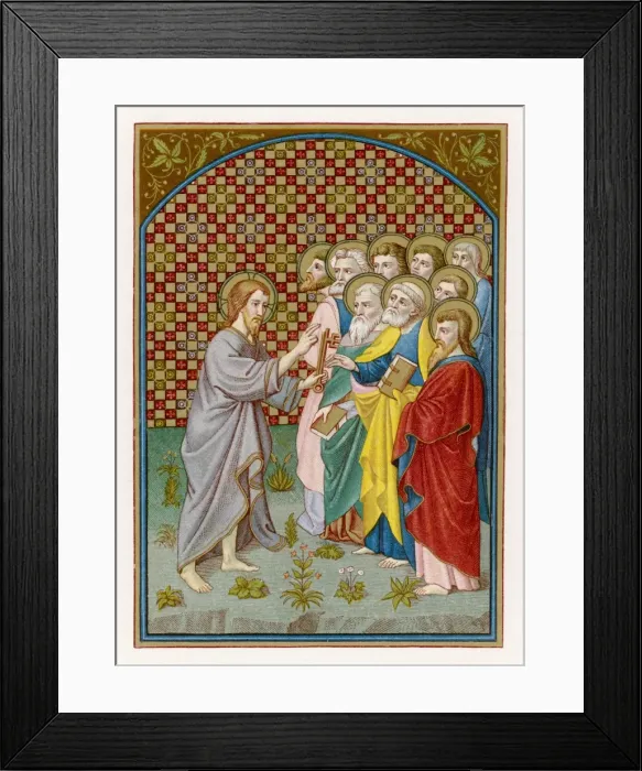 Framed Print : Jesus and St Peter Framed Print : Jesus and St Peter