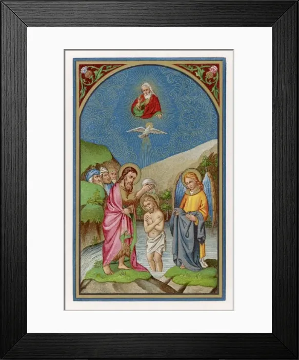 Framed Print : Jesuss Baptism Framed Print : Jesuss Baptism