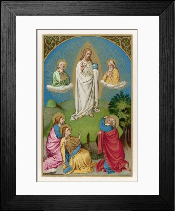 Framed Print : Jesus is Transfigured Framed Print : Jesus is Transfigured