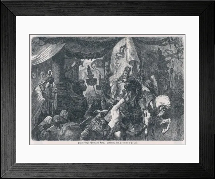 Framed Print : Theodoric Enters Rome Framed Print : Theodoric Enters Rome