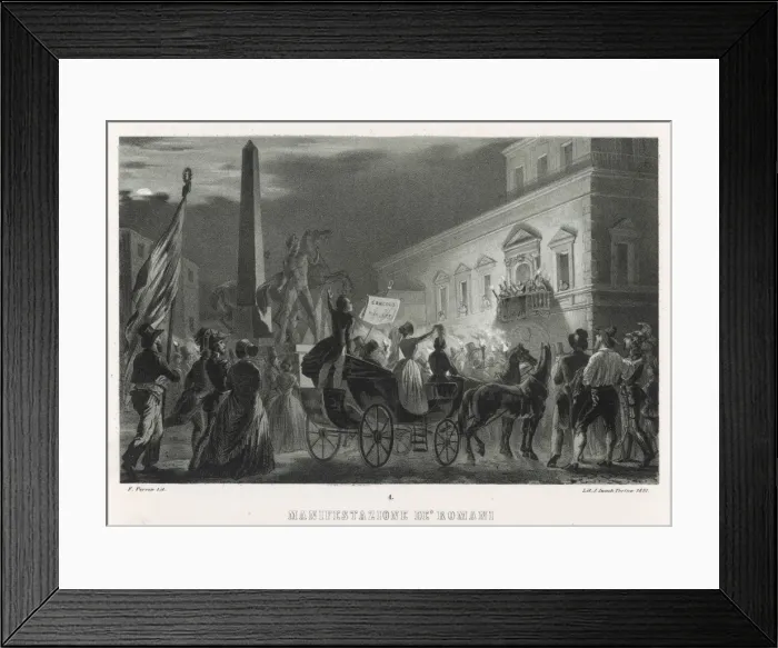Framed Print : 1848 / Anti-Papal Protest Framed Print : 1848 / Anti-Papal Protest