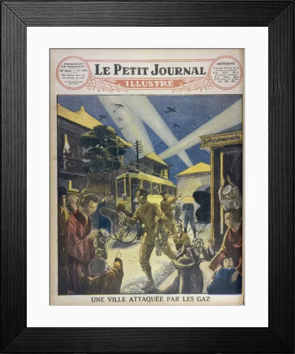 Framed Print : Practice Gas Attack Framed Print : Practice Gas Attack