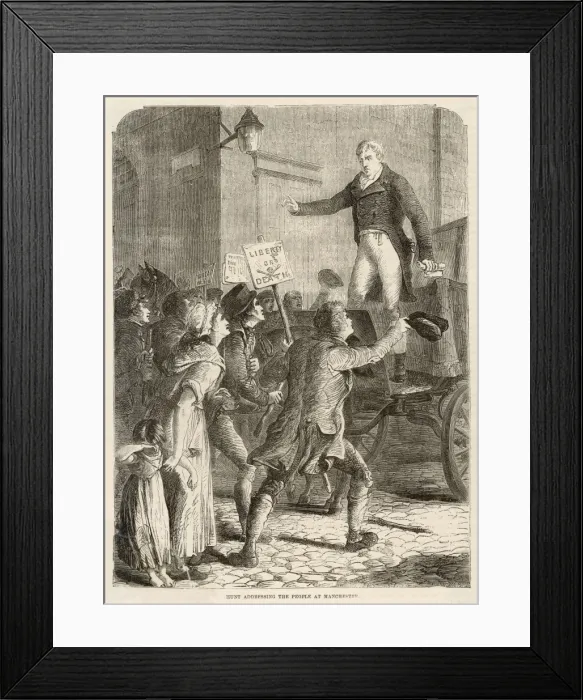 Framed Print : 1819 / Peterloo / Hunt Framed Print : 1819 / Peterloo / Hunt