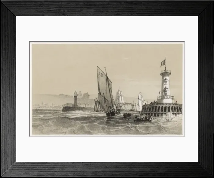 Framed Print : France / Boulogne Harbour Framed Print : France / Boulogne Harbour