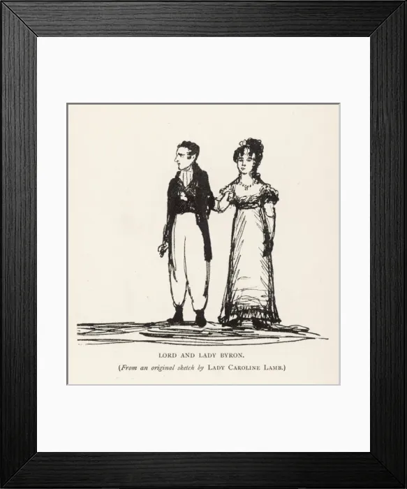 Framed Print : Lord and Lady Byron Framed Print : Lord and Lady Byron