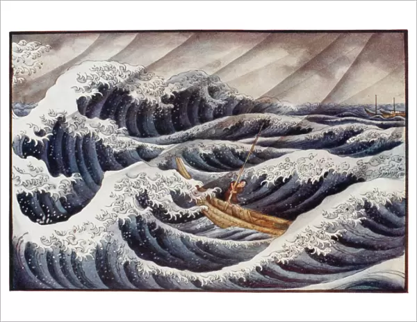 A Japanese Storm at Sea