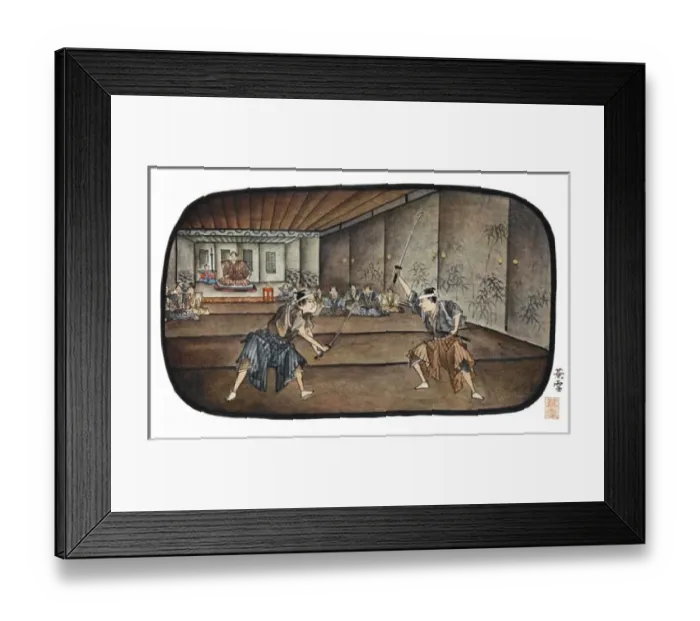 Framed Print : Japanese Fencing Framed Print : Japanese Fencing