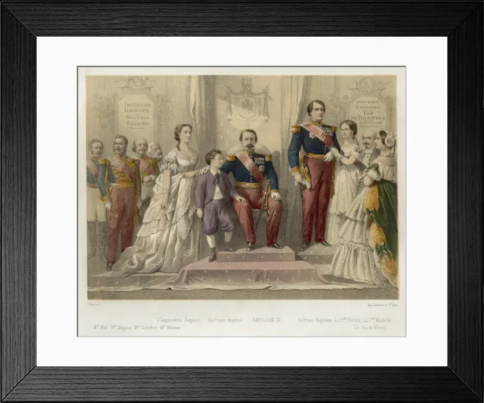Framed Print : Napoleon Iii / Fossey Framed Print : Napoleon Iii / Fossey