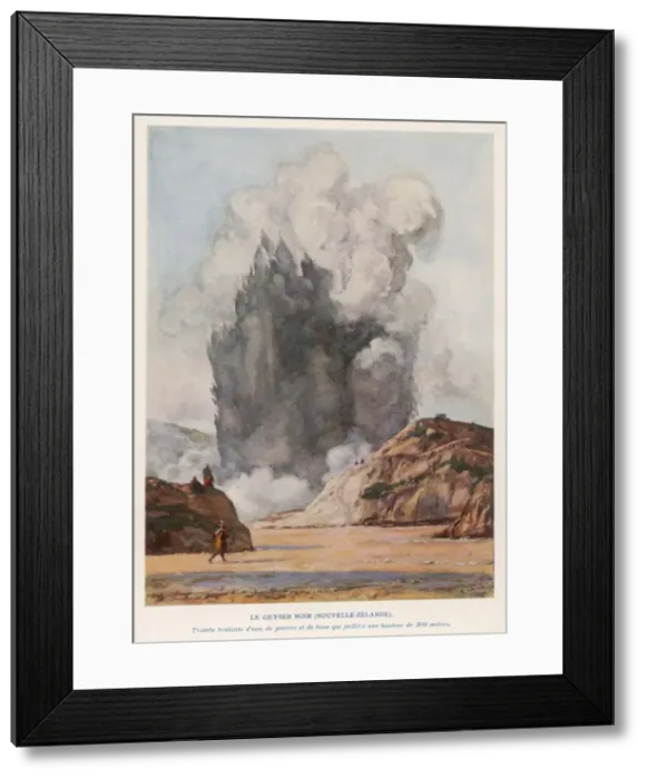 Framed Print : Black Geyser, New Zealand Framed Print : Black Geyser, New Zealand
