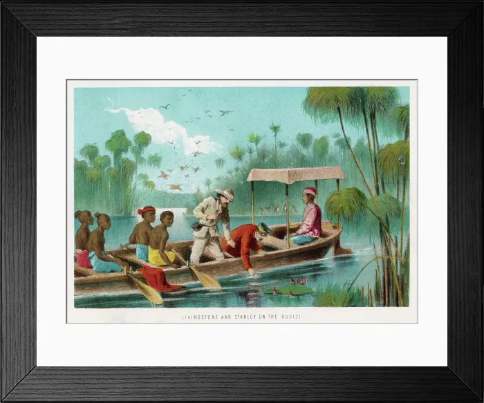 Framed Print : Liv. & Stan. on Rusizi Framed Print : Liv. & Stan. on Rusizi