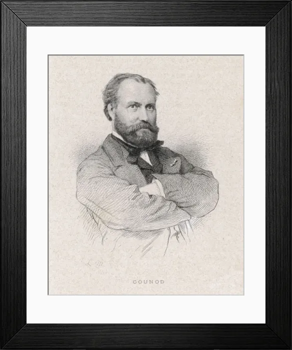 Framed Print : Gounod / Mus Celebres Framed Print : Gounod / Mus Celebres