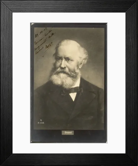 Framed Print : Gounod / Anon Postcard Framed Print : Gounod / Anon Postcard