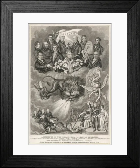 Framed Print : Reform  /  1832  /  Allegory