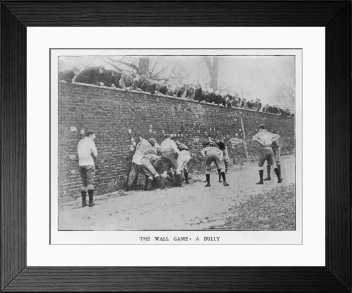 Framed Print : Wall Game / Eton / 1906 Framed Print : Wall Game / Eton / 1906