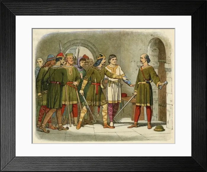Framed Print : Henry I Demands Treasury Framed Print : Henry I Demands Treasury