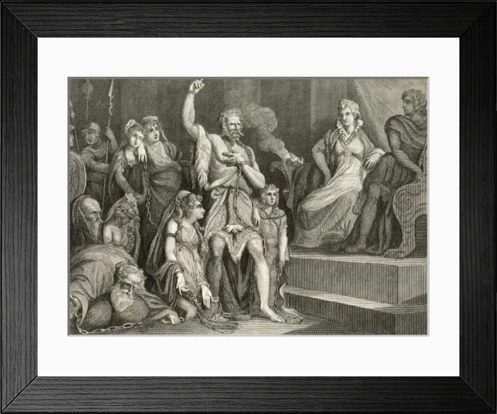 Framed Print : Captivity of Caractacus Framed Print : Captivity of Caractacus