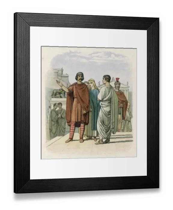 Framed Print : Caractacus at Rome Framed Print : Caractacus at Rome